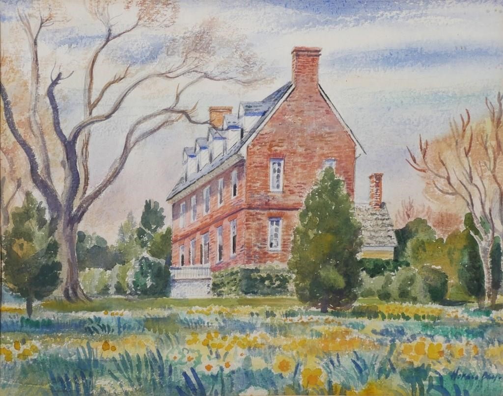 HORACE DAY, WATERCOLOR,