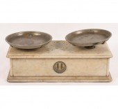 Horman marble  balance scale;