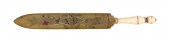 HORN AND WHALE IVORY KNIFE, PO