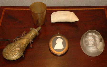 Horn Cup Together with a Group of