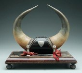 Horn sword stand, horns mounte