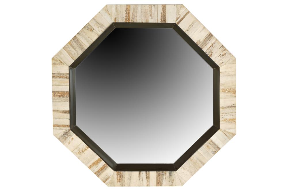 HORN-VENEERED OCTAGONAL WALL