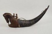 HORN & WOOD CONTAINER, POSSIBL