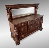 HORNER ERA CARVED OAK SIDEBOAR