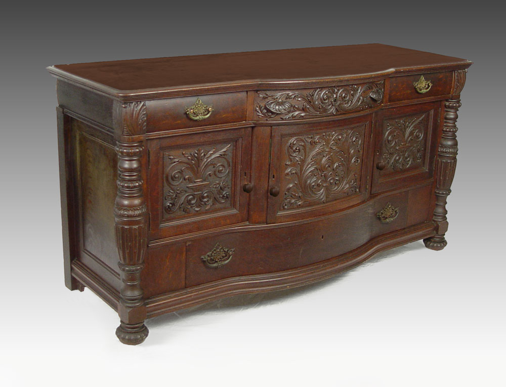 HORNER QUALITY VICTORIAN CARVED OAK