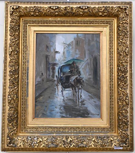 HORSE AND CARRIAGE ON CITY