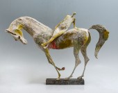 HORSE and RIDER SCULPTURE BY R