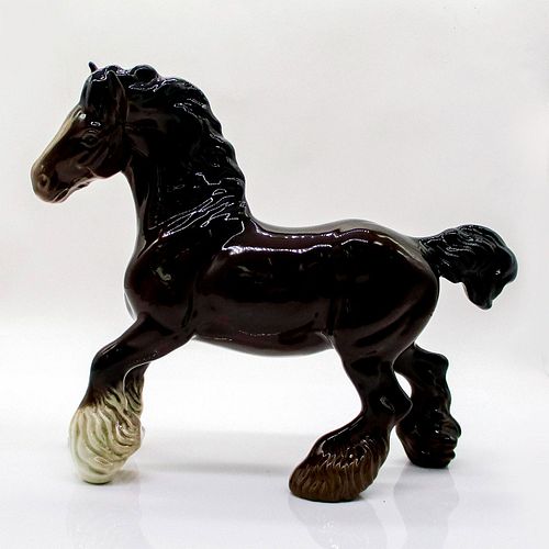 HORSE CANTERING SHIRE BROWN DA45