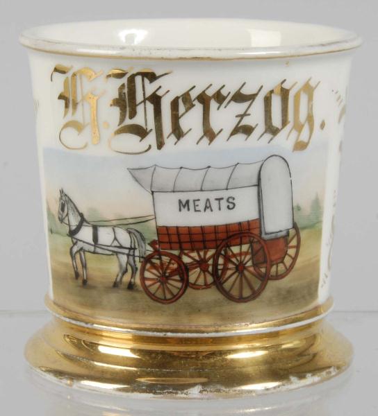 Horse-Drawn Covered Meat Wagon