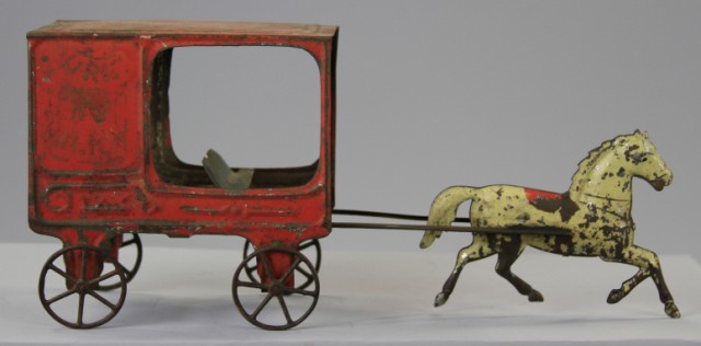 HORSE DRAWN MILK WAGON Fallows c.