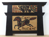 HORSE EMA ACRYLICS ON CEDAR W/