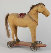 Horse on Platform Toy. <br />