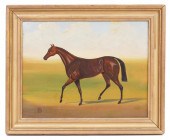 HORSE PAINTING OIL ON BOARDOil