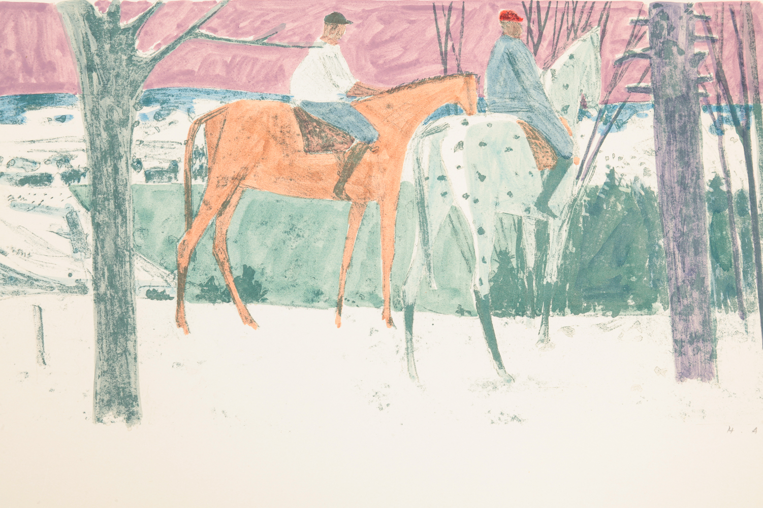 HORSE PRINT, HERMANN-ALFRED SIGG.