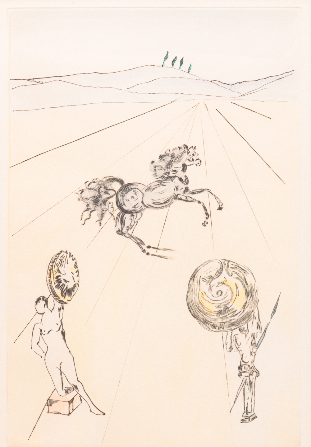 HORSE PRINT, SALVADOR DALI.