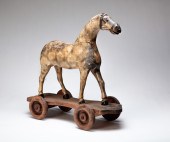 HORSE PULL TOY. Possibly Germa