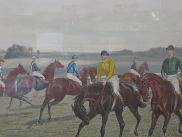 Horse Race Engraving ''Turf