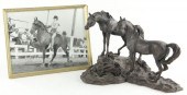 Horse Sculpture and Photograph