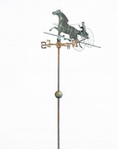 HORSE & SULKY CARRIAGE COPPER