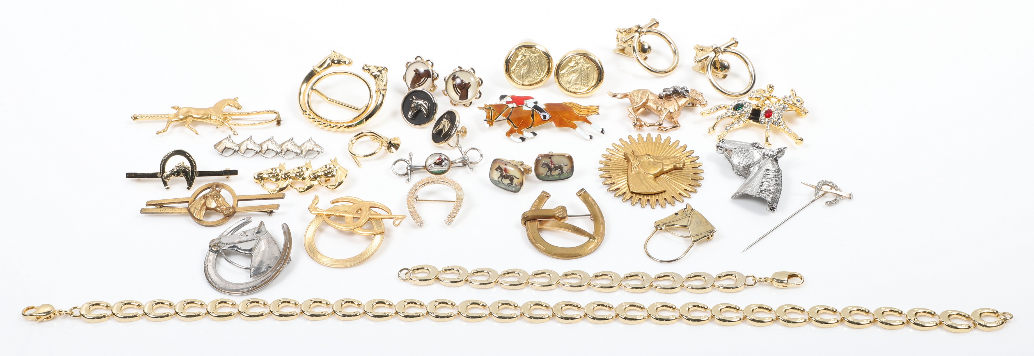 Horse themed jewelry grouping to