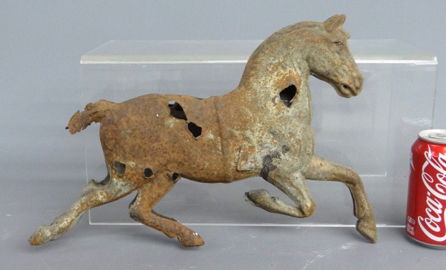 Horse weathervane. As found. 15''