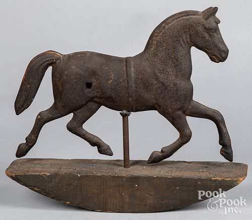 HORSE WEATHERVANE ROCKER, LATE 19TH