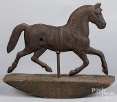HORSE WEATHERVANE ROCKER, LATE