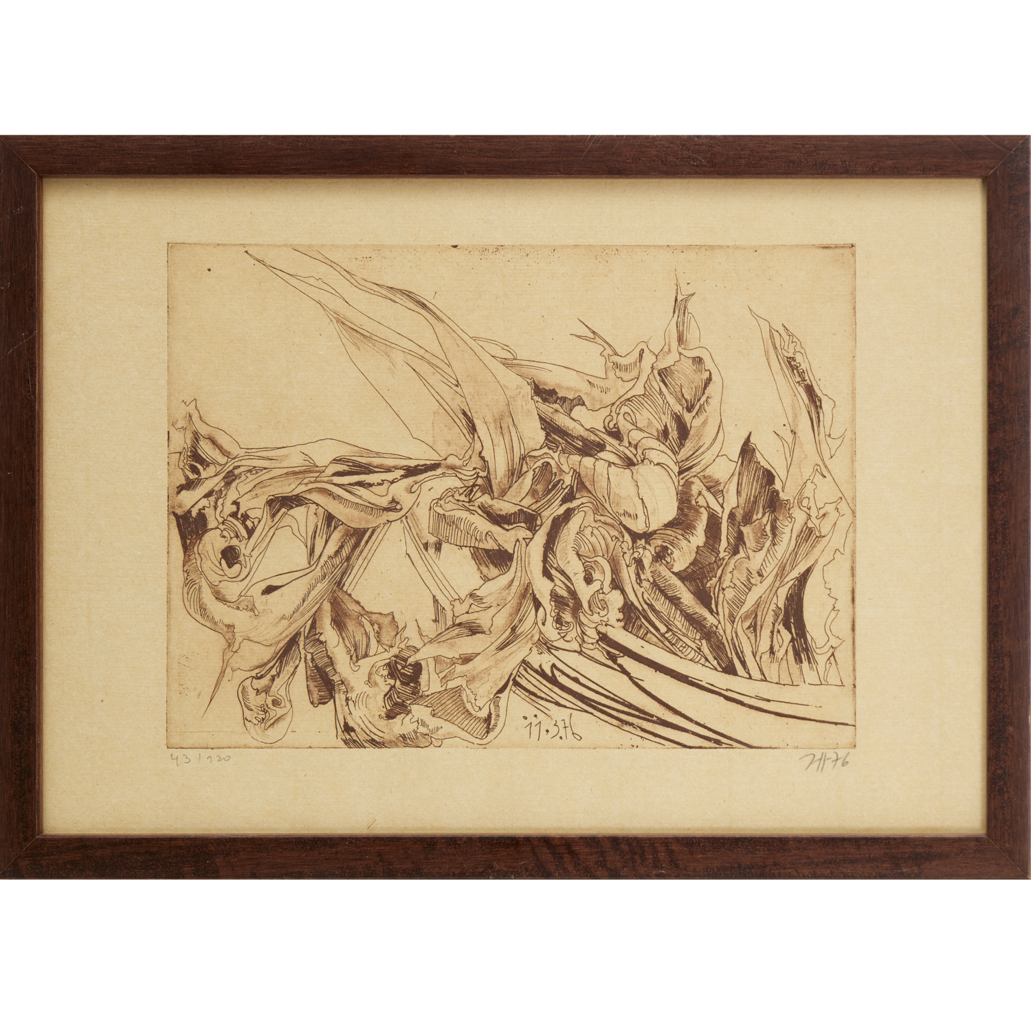HORST JANSSEN, SIGNED ETCHING, 1976