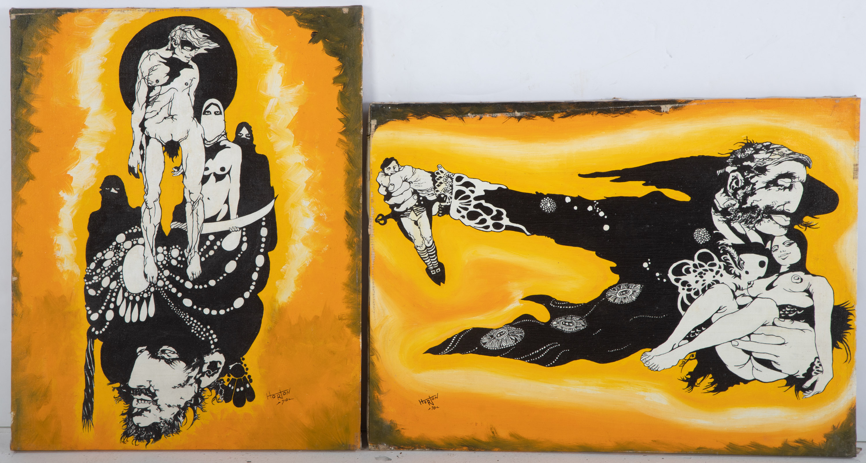 HORTON. SET OF TWO UNFRAMED