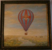 HOT AIR BALLOON OIL PAINTINGVi