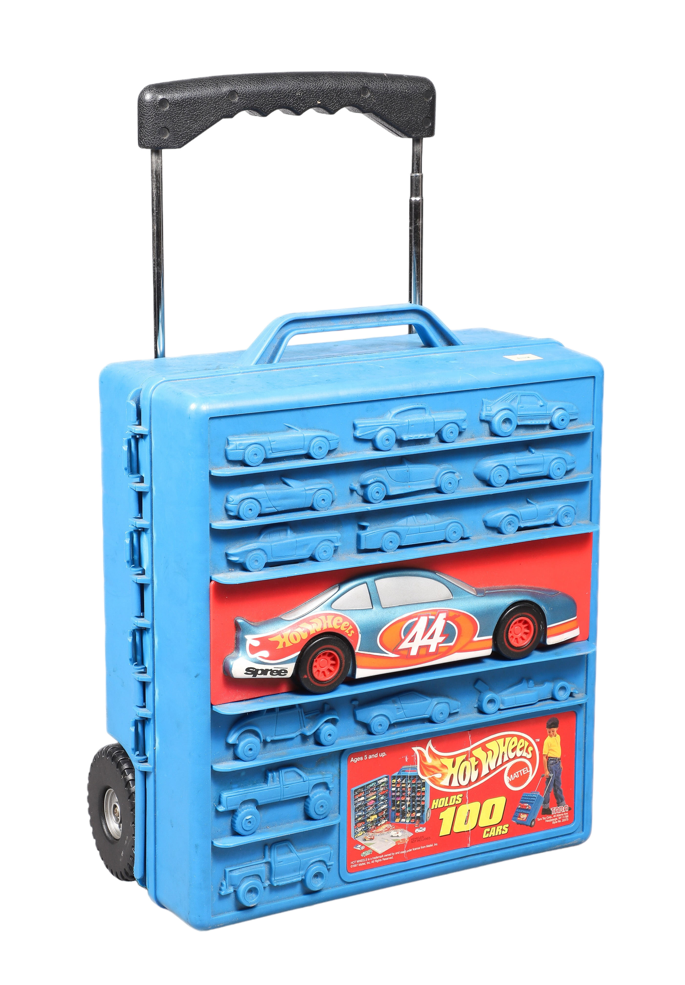 Hot Wheels plastic roller case with