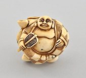 Hotei Osho Figure Ivory Netsuk