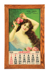 HOTEL LINDON 1928 CALENDAR W/
