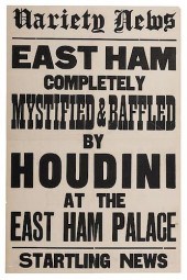 HOUDINI EAST HAM PALACE THEATE
