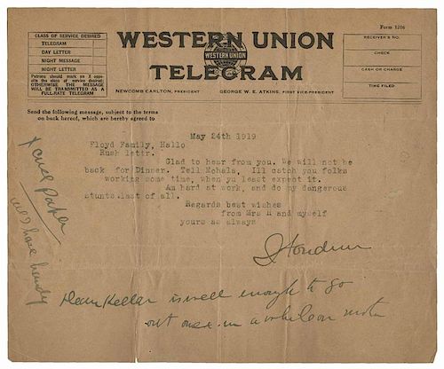 HOUDINI, HARRY (EHRICH WEISZ).