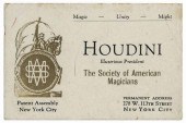 HOUDINI, HARRY. HOUDINI BUSINE