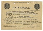 HOUDINI LETTERGRAM TO CHARLES