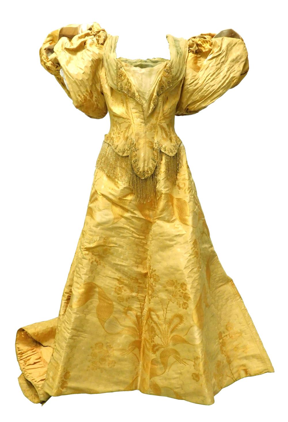 HOUSE OF WORTH YELLOW BROCADE