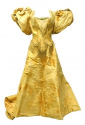 HOUSE OF WORTH YELLOW BROCADE
