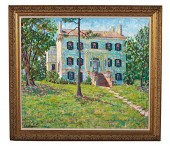 House with Foliage by Julie Mo