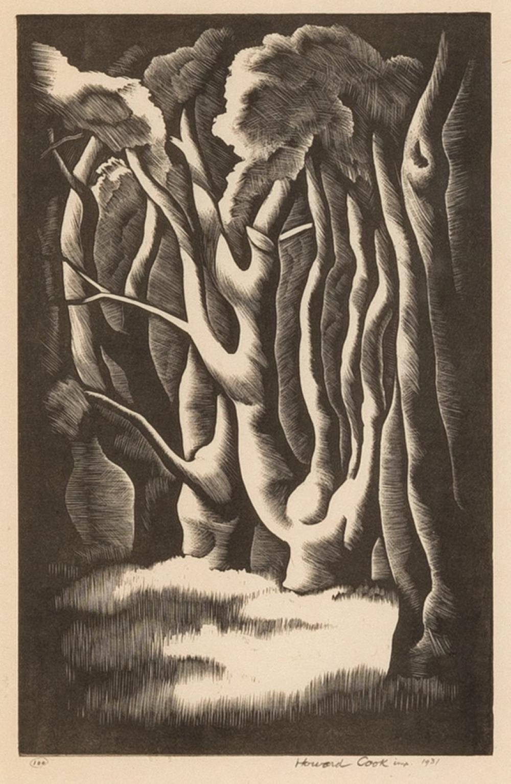 HOWARD COOK, WOOD INTERIOR,