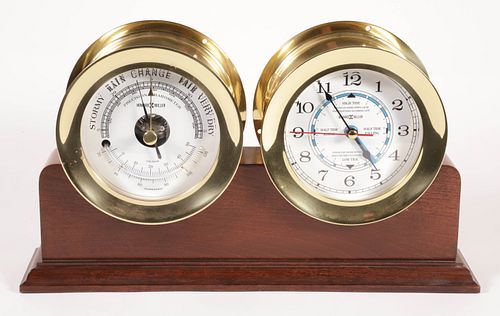 HOWARD MILLER BRASS TIDE CLOCK