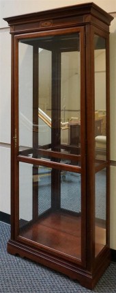 HOWARD MILLER MAHOGANY CURIO C