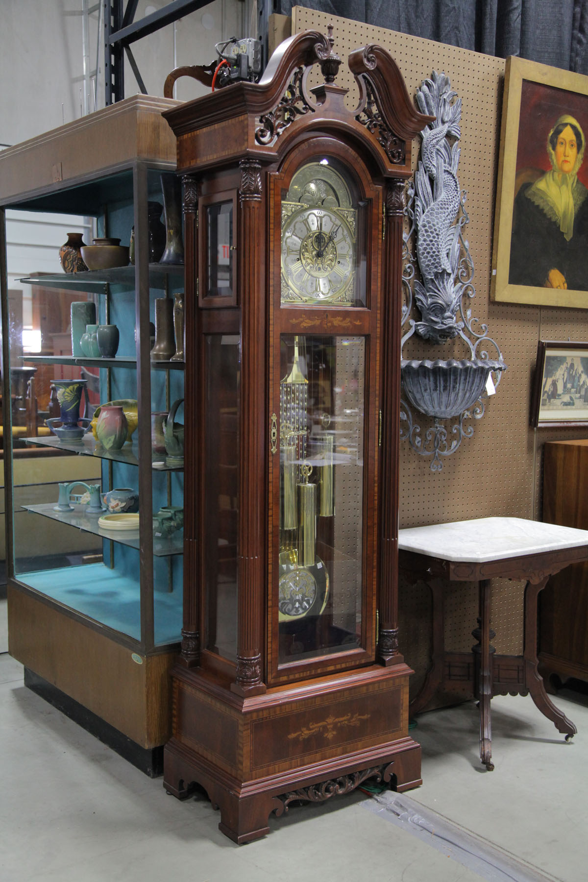 HOWARD MILLER TALL CASE CLOCK. 