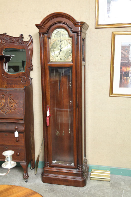 HOWARD MILLER TALL CASE CLOCK.