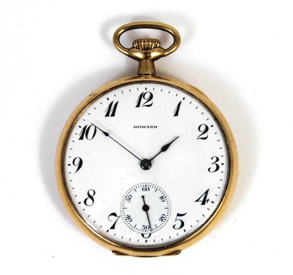 HOWARD OPEN FACE POCKET WATCH,