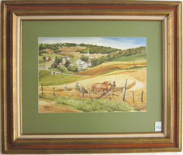HOWARD VINYARD WATERCOLOR ON
