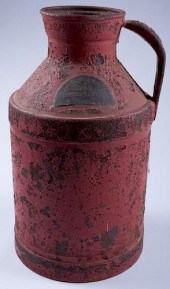 H.P. HOOD & SONS CAST IRON CAN