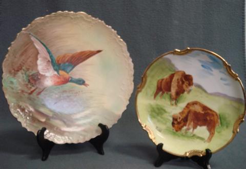 HP Limoges porcelain plate