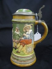 H.R. German Pottery Stein roos